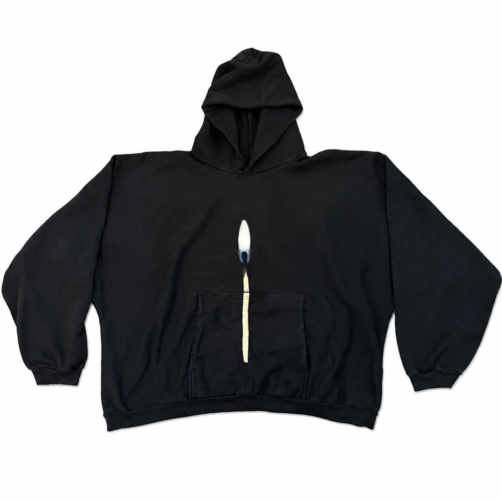 Authentic Kanye West DONDA 2 Concert Merch Lit Match Hoodie Balenciaga Size Med